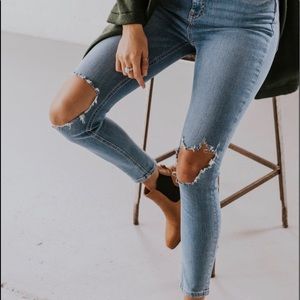 Free People Busted Skinny Jeans
